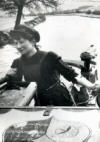 photo of Sonia steering butty boat